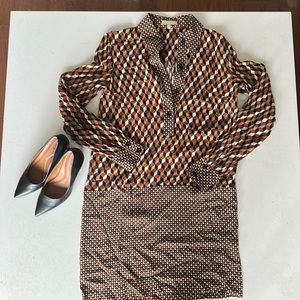 SOLD !! 100% Silk Chiffon dress MICHAEL KORS COLLECTION